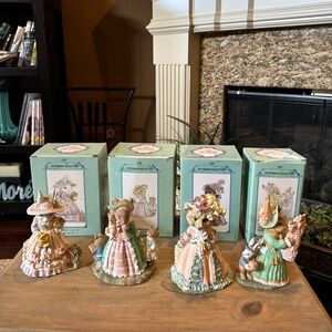 The Victorian Collection Animal Figurines Collectibles (Set of 4)